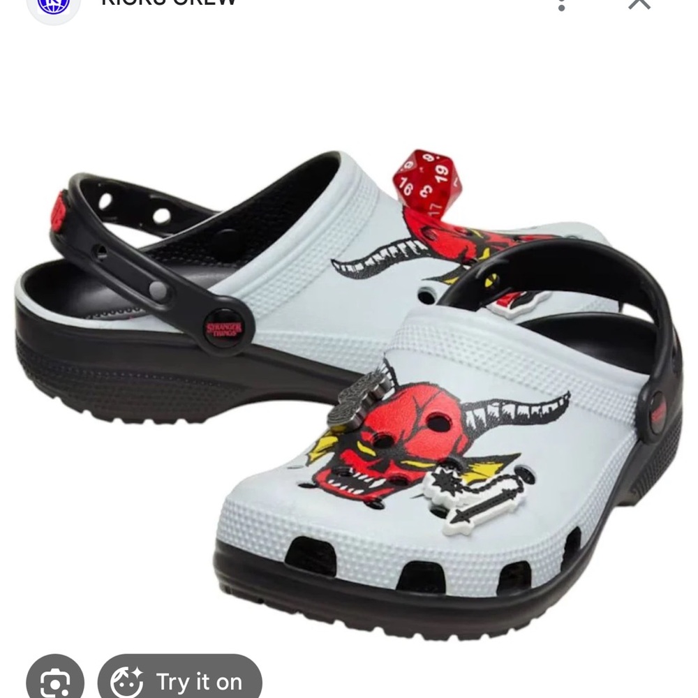 CrocsCrocs x Stranger Things Classic Clog 'Hellfire Club' NWT size 8 men